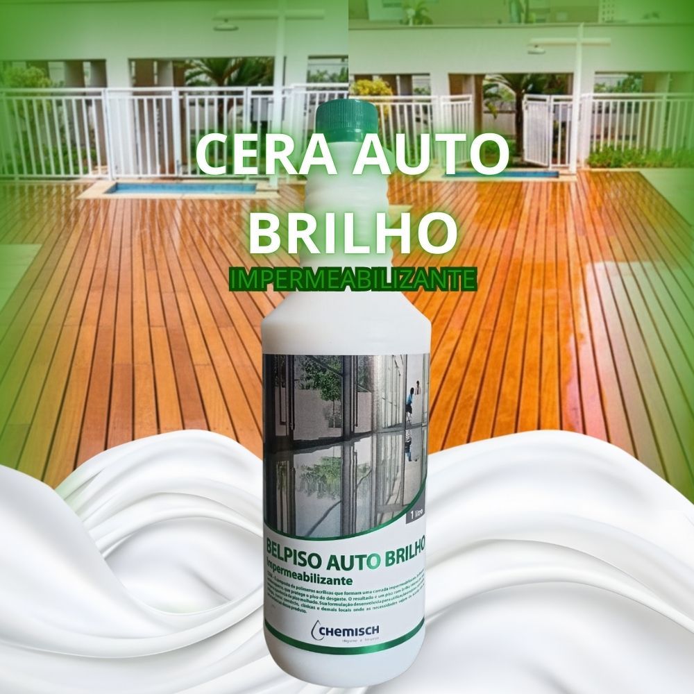 Cera Belpiso Auto Brilho Chemisch Brilho Imediato para Todos os Tipos de Pisos Cera Líquida Impermeabilizante Pronto Uso