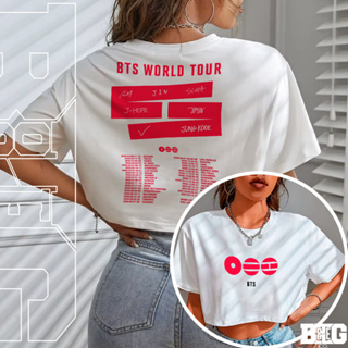 Blusa Cropped OVERSIZED Feminino Bts World Tour 2026 Shows Turne A Volta Do Grupo Street Girls Army Fãs em Oferta na Shopee