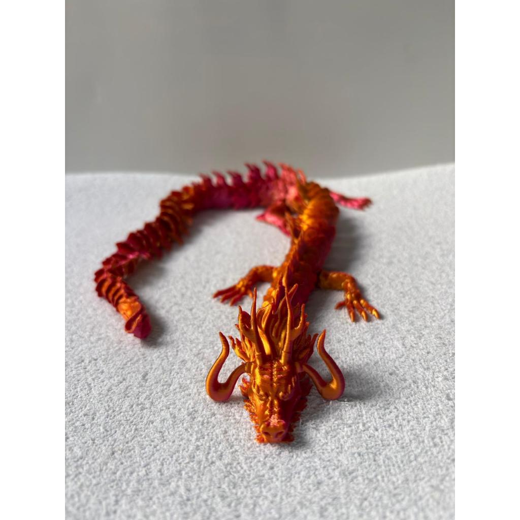 Dragão Oriental Articulado 3D – Modelo Flexível em PLA Premium | Decoração Geek