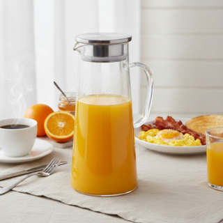 Jarra Vidro Borossilicato Brisa Uso Diário Tampa Inox 1400ml Ruvolo em Oferta na Shopee