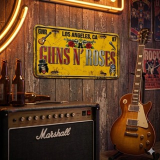 Placa Decorativa MDF 30x15cm Estilo Placa  Americana - Rock e Cultura Pop Retro Vintage em Oferta na Shopee