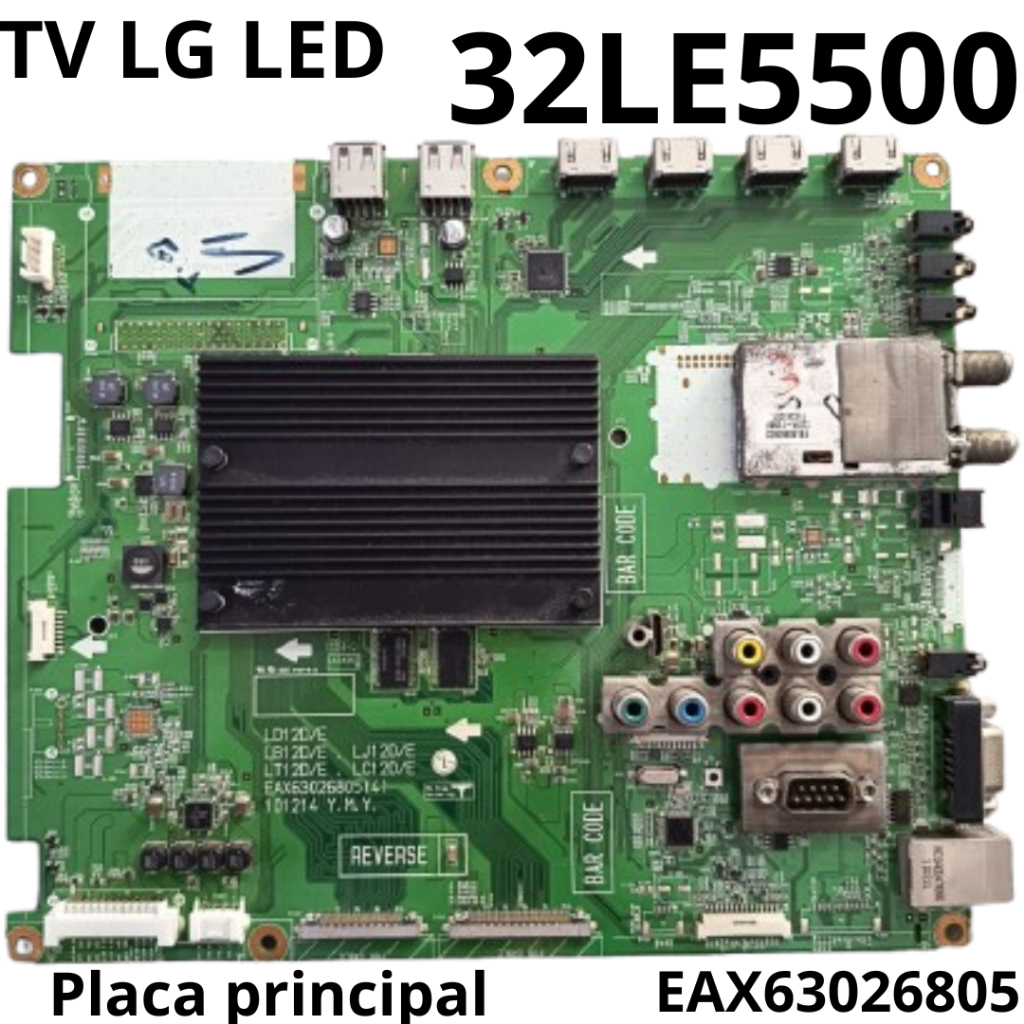 3177 Placa Principal para tv LED LG Modelo: 32LE5500