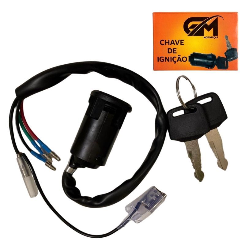 Chave de Contato Ignição CG Titan 125 Cargo 1995 até 1999 em Oferta na Shopee