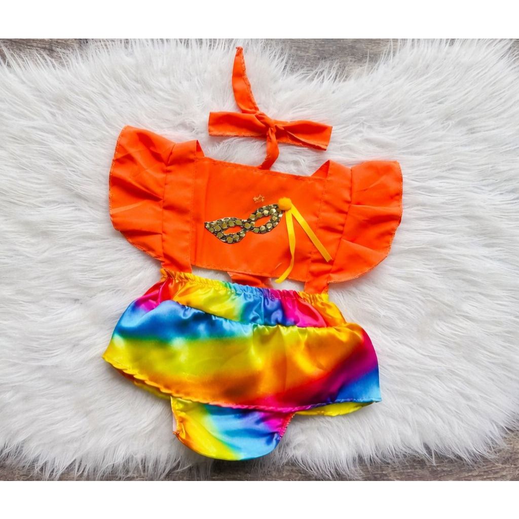 Romper + Faixa Canaval Temático 2026 Festas Roupa Bebê Book Mesversário Infantil 3 a 12 Meses Body Jardineira Vestido em Oferta na Shopee