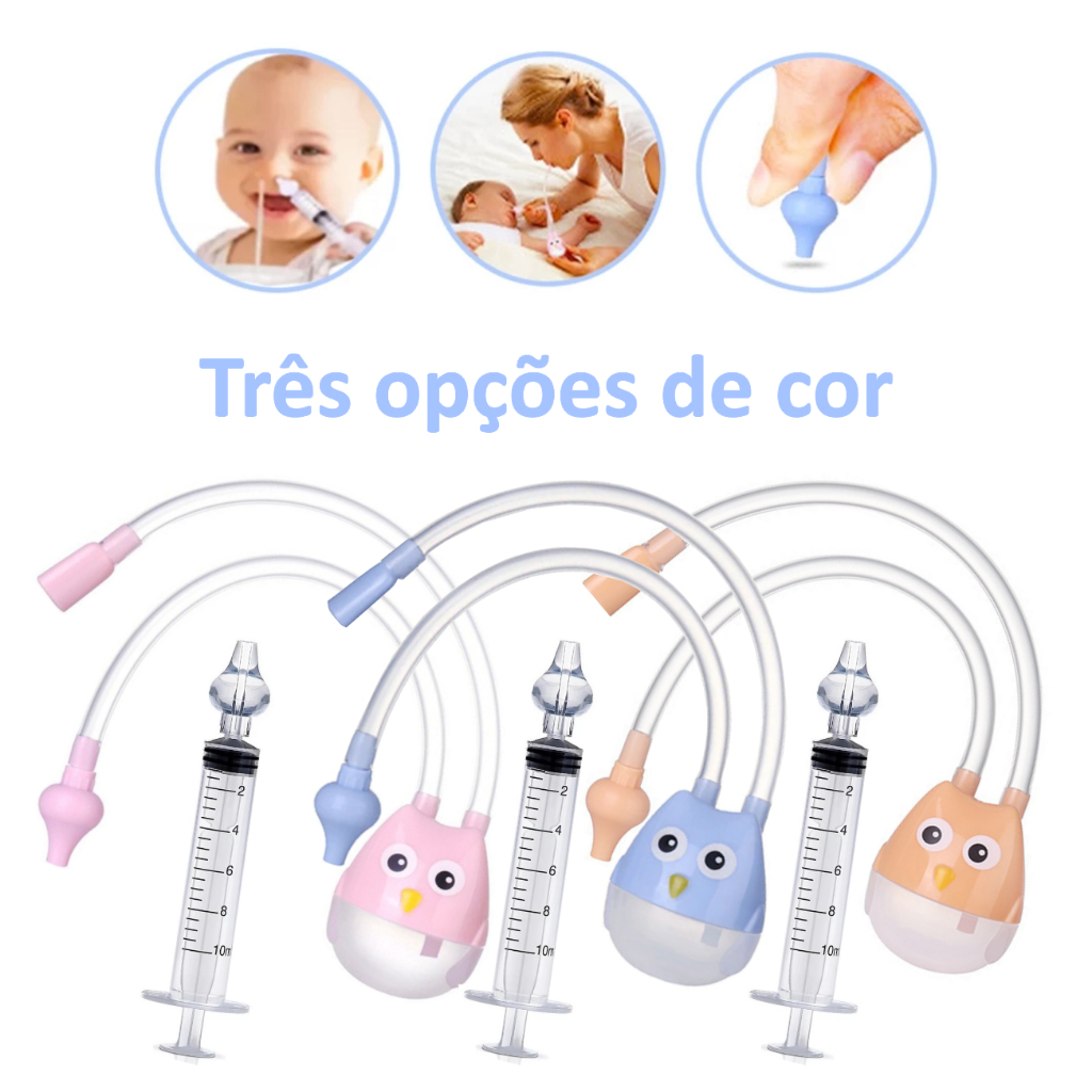 Kit Seringa e Aspirador Nasal para Bebês