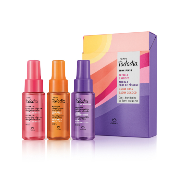 Kit Tododia Body Splash Miniaturas Verão (3 unidades)