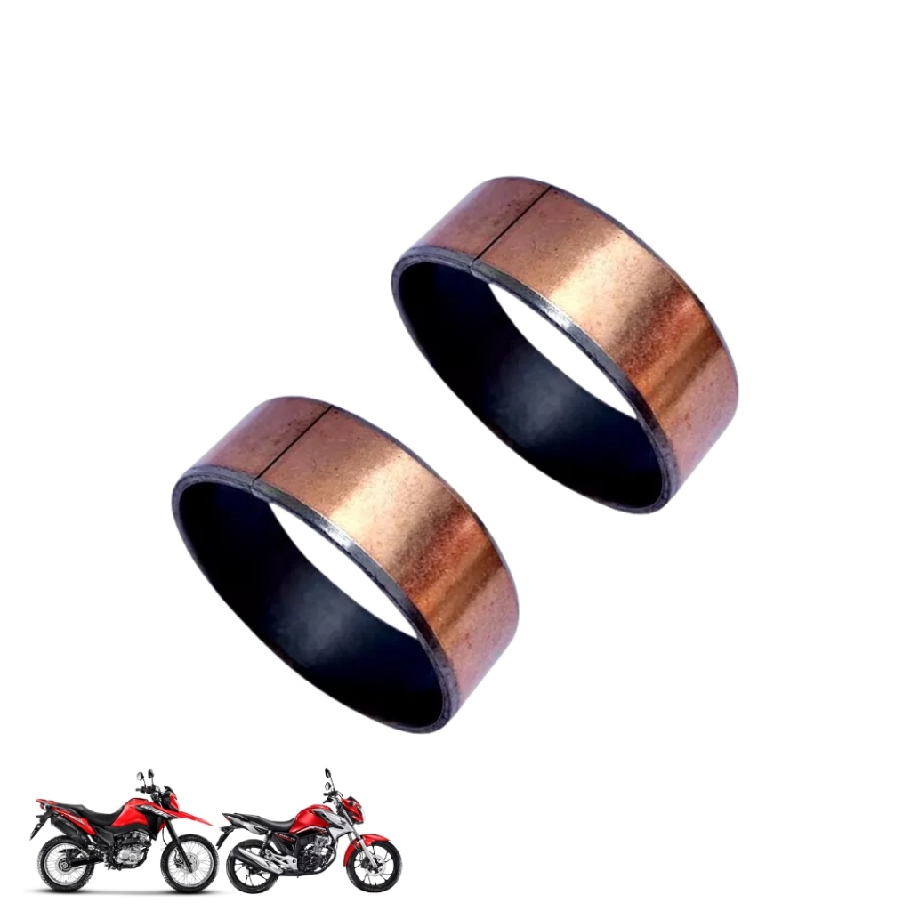 Bucha Guia Bronzina Bengala Suspensão Nxr Bros 150/160 (par)