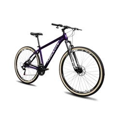 Bicicleta Aro 29 Absolute Nero 5 Alumínio 21v Pneu Faixa Bege Freio A Disco Garfo com Suspensão