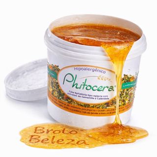 Phitocera Cera Extrato Calmantes de Calendula Cera Morna e Hidrossolúvel Natural Hipoalergenica 1kg em Oferta na Shopee