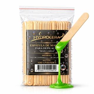 Espátula de Madeira MAIS LARGA para Depilação Largura 1,7cm Pacote com Fecho ZIP 100 Unidades em Oferta na Shopee