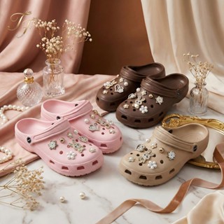 Sandália Feminina Chinelos de Praia Com Enfeites Luxo Confortável Eva em Oferta na Shopee