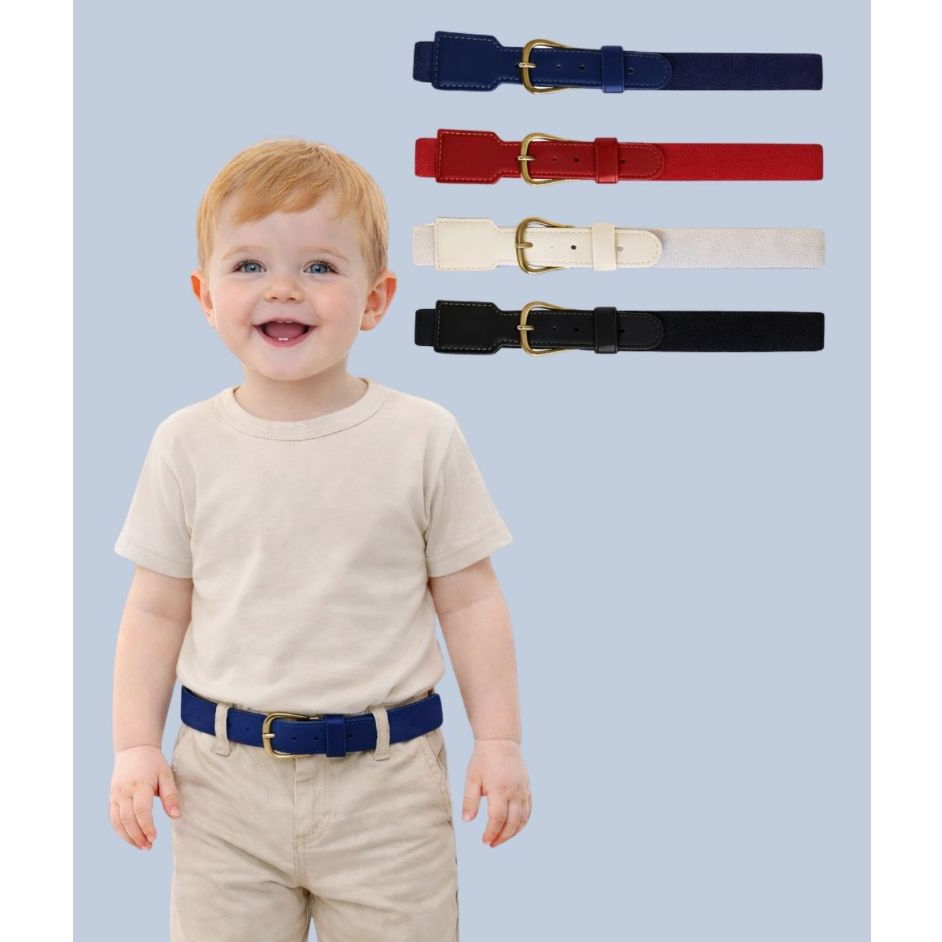 Cinto Infantil Elástico com Fivela Ajustável Menino Várias Cores Menino Menina Unissex Criança