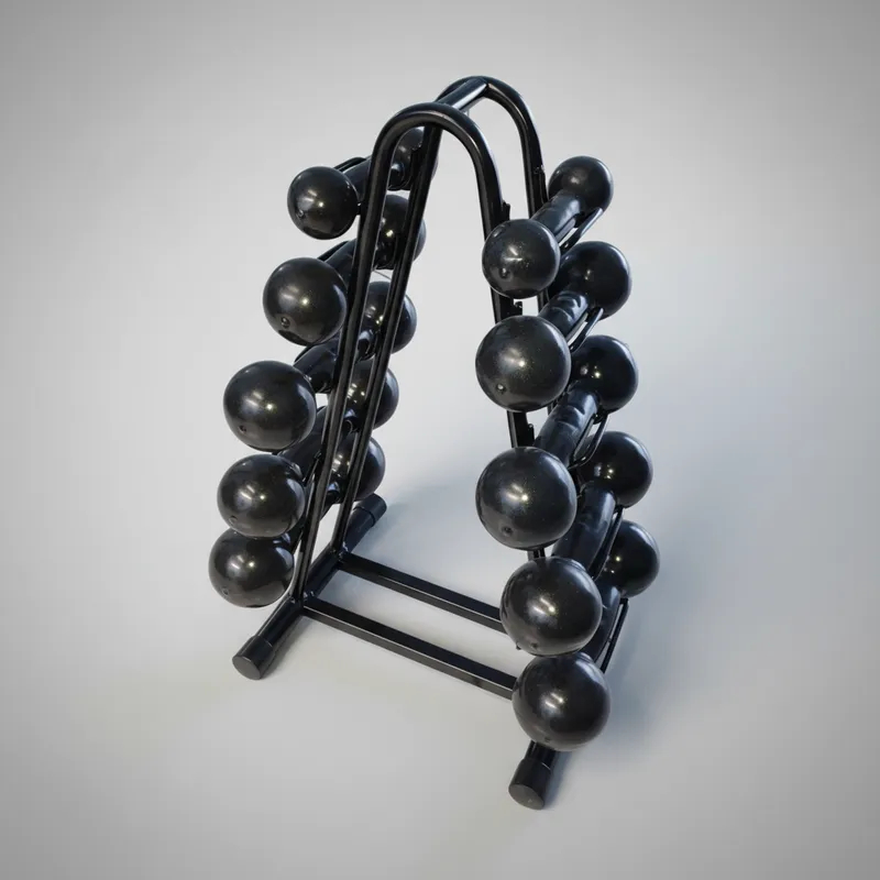 SUPORTE TORRE DE HALTERES PARA 5 PARES, PROFISSIONAL, VITAMEC