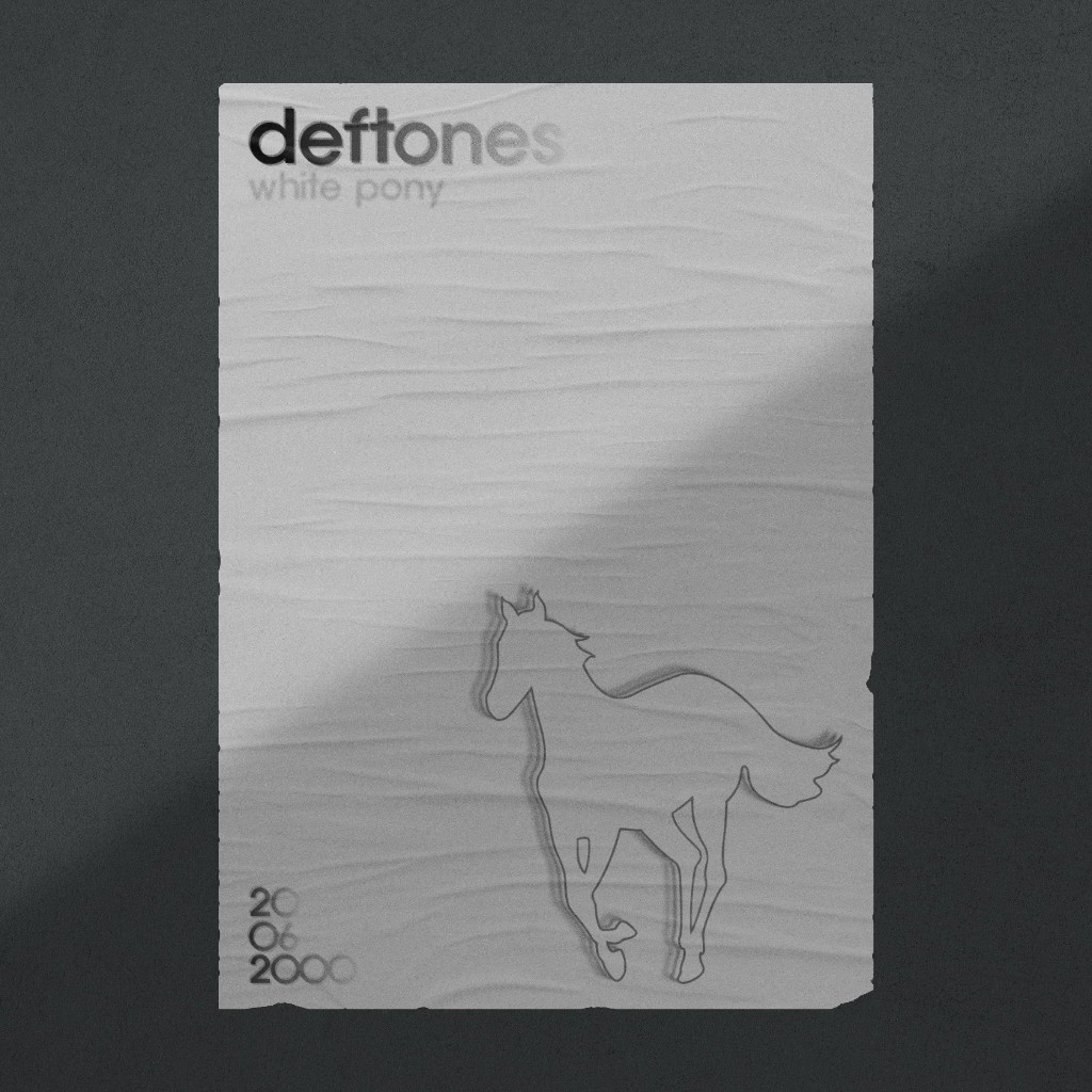 Pôster de Rock Deftones White Pony - Cartaz Arte alternativo A3 A4 Couché 210g Decoração de Parede