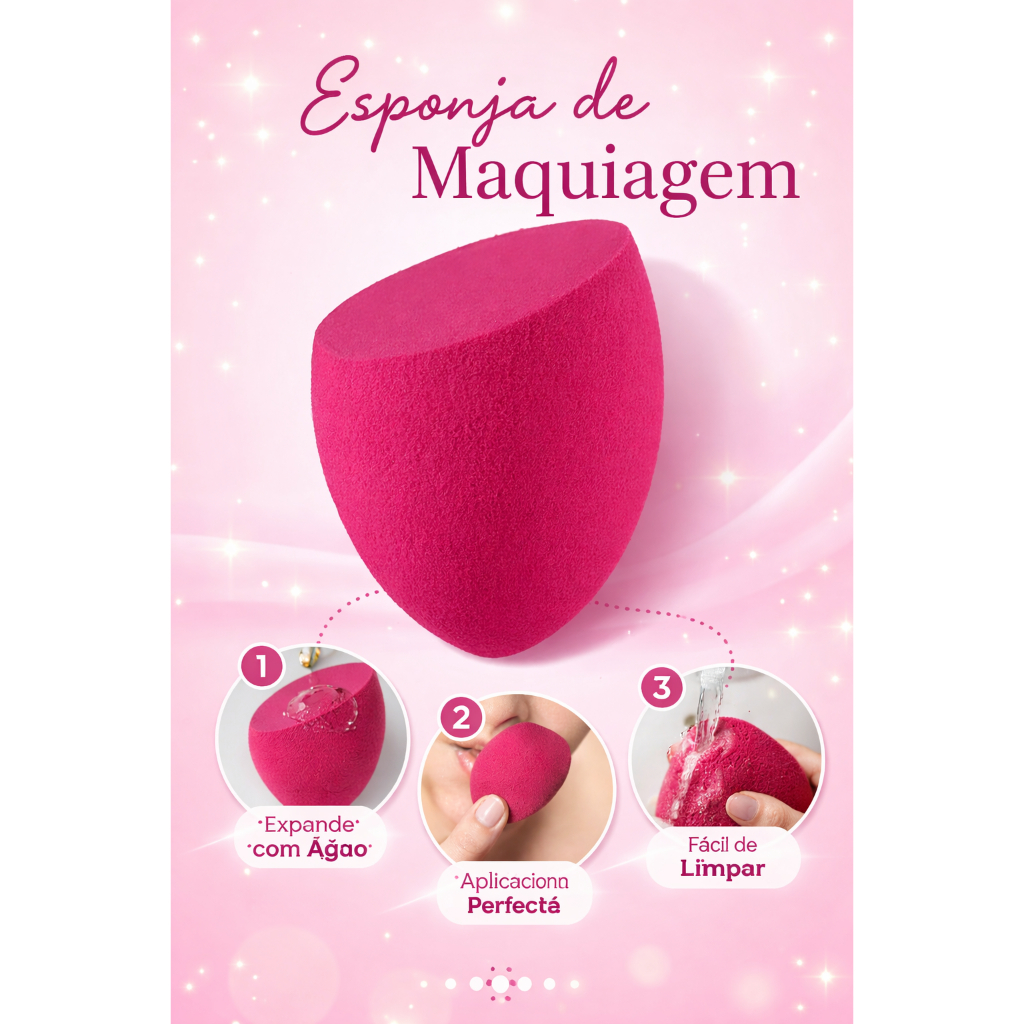Esponja de Maquiagem Formato Gota e Chanfrada aplicação de base, corretivo, Creme BB, contorno em Oferta na Shopee