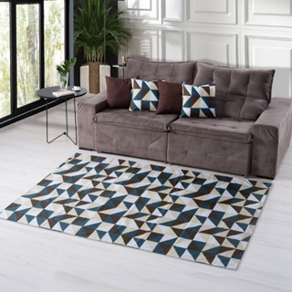 Kit Tapete Sala 2m X 1,40m / 1m X 1,40m + 04 Capas Para Almofada Casa em Oferta na Shopee