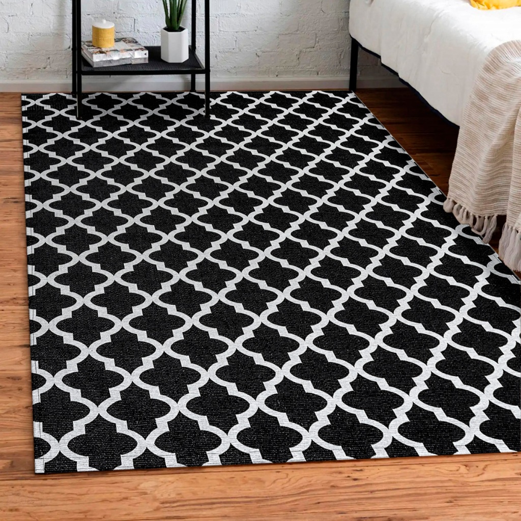 Tapete Sala Quarto Decoração Jacquard 2,00m/1,00m Promoção em Oferta na Shopee