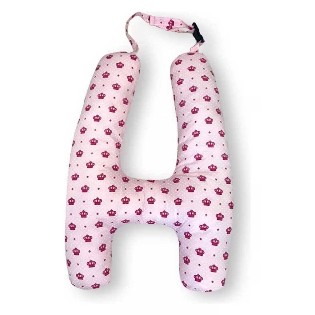 Imagem Almofada H Protetora Pescoço Cinto Segurança Carro /viagem escolher na variação com apoio ou sem apoio