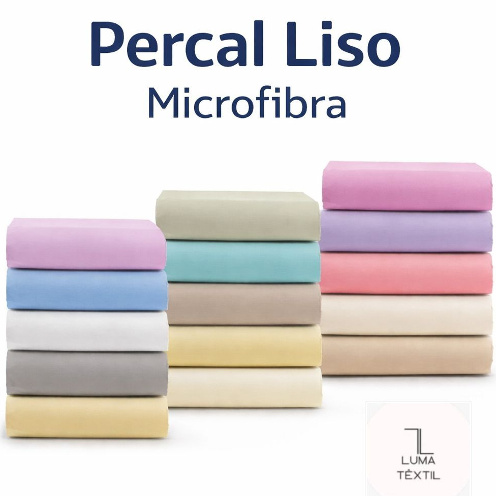 10 Metros De Tecido Percal Liso De Microfibra (10m x 2,30) Várias Cores!