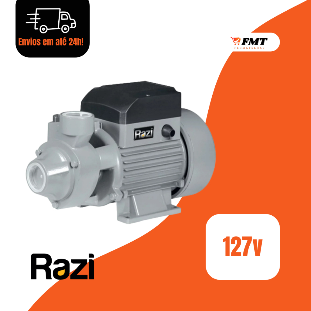 Bomba D' Água Periférica 1/2cv 127v/220v Razi Motobomba