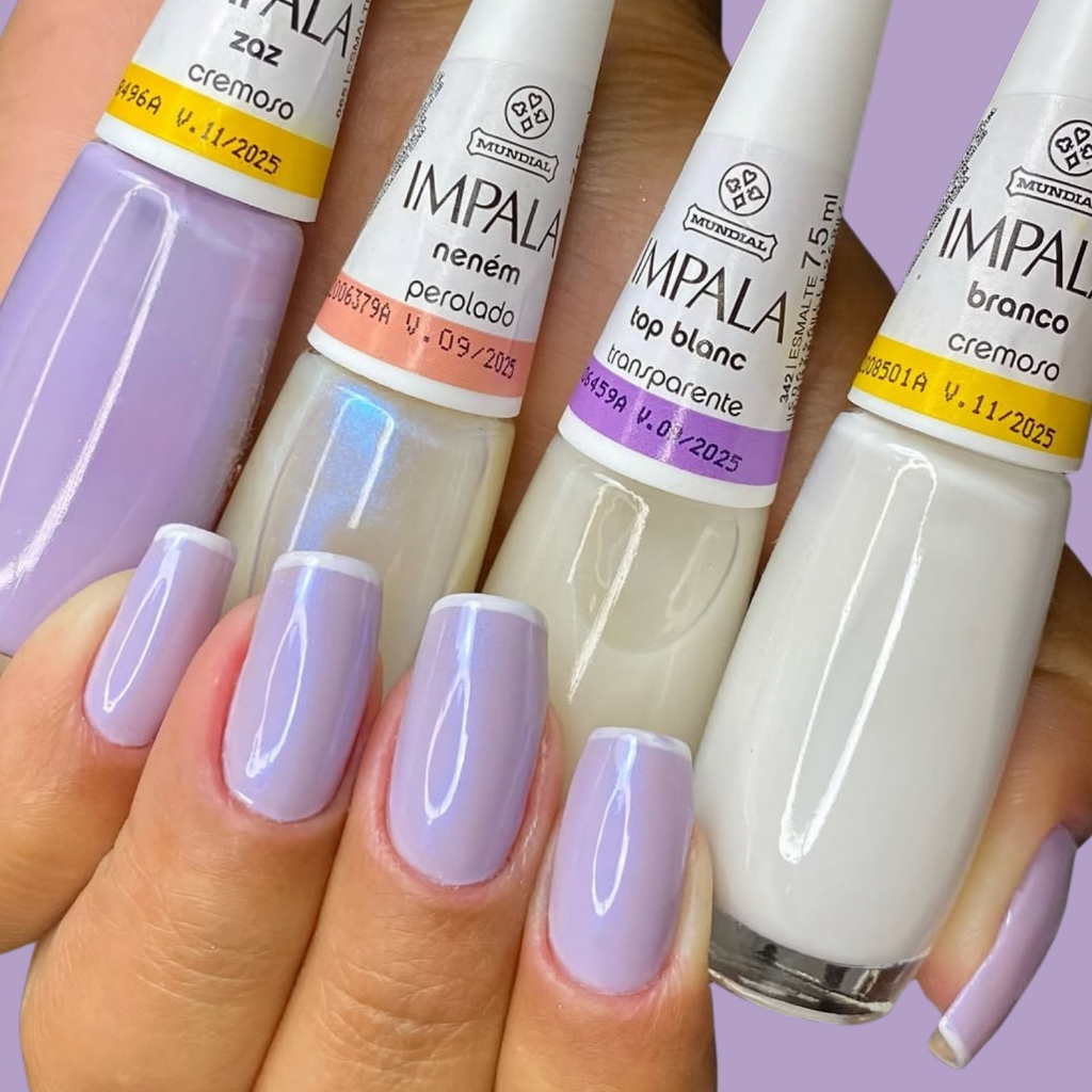 Kit 4 Esmaltes Impala Roxo Francesinha Oferta Atacado em Oferta na Shopee