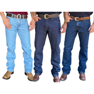Calça Jeans Country Masculina Premium Tecido Grosso Alta Qualidade 100% Algodao em Oferta na Shopee