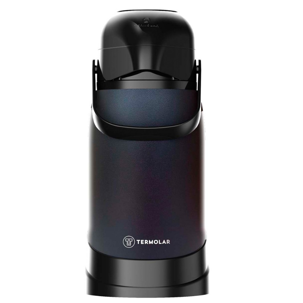 Garrafa Térmica 100% Inox Preta Inquebravel 1,2l Termolar Cor Inox/preto em Oferta na Shopee