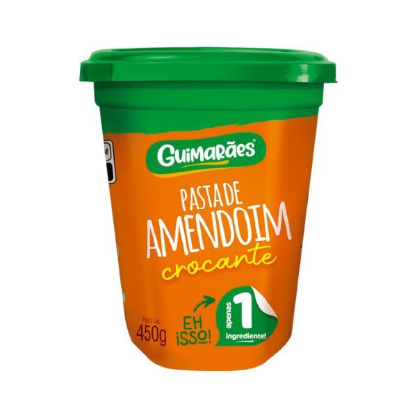 Pasta de Amendoim Crocante 450g Guimarães