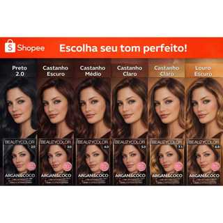 tintura Beauty Color kit - Cores Intensas e Brilho Extraordinário
