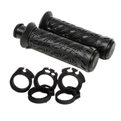Par De Manoplas Circuit - Interlagos Plus (Fechada) - Preta - Pop 100/110 Com Tubo Inside