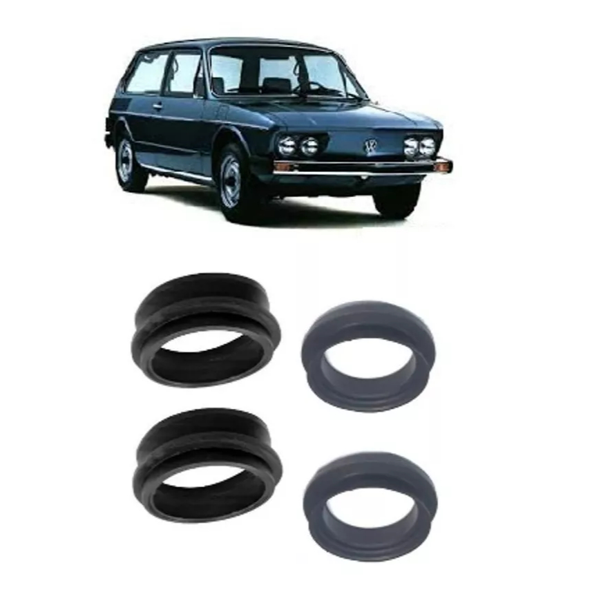 kit 4 Anel Retentor Do Braço De Suspensao Dianteira vw Brasilia 1600 sistema de pivos