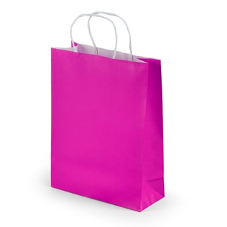 Sacola PAPEL KRAFTE cor ROSA com alça para lojas presentes medidas e cores 10 ou 20 sacolas em Oferta na Shopee