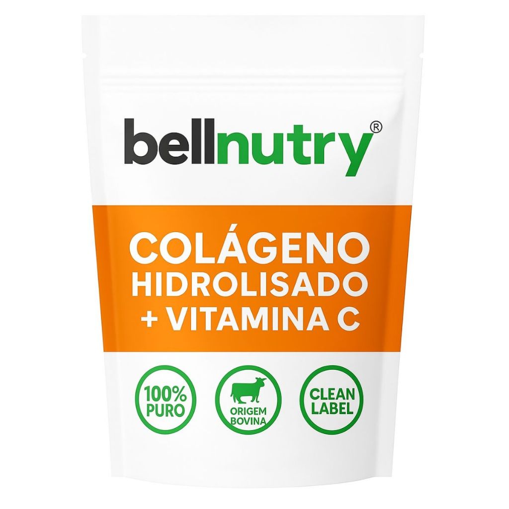 Colágeno Hidrolisado + Vitamina C BellNutry 100g – Pele, Cabelos e Unhas Saudáveis em Oferta na Shopee