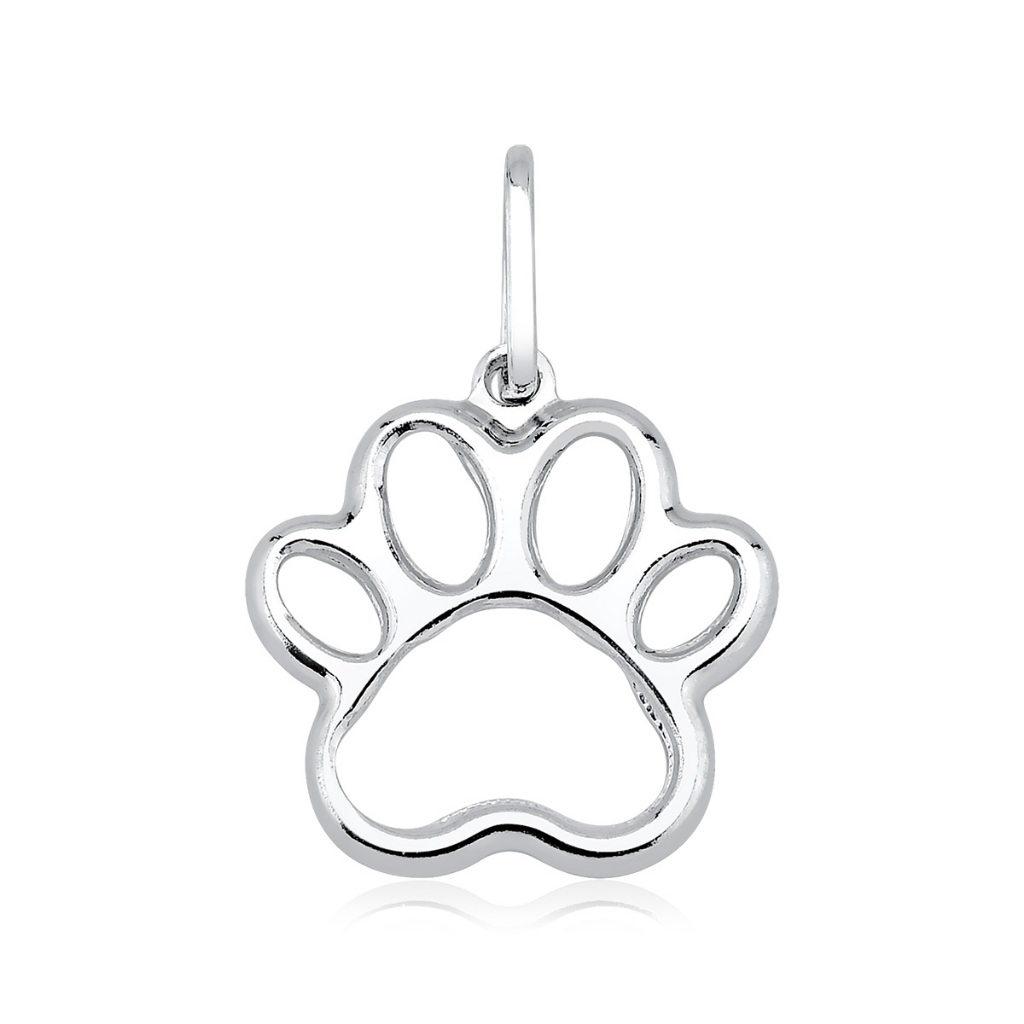 Pingente em prata 925 patinha vazada mini em Oferta na Shopee