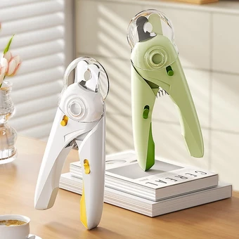 Tesoura Pet Cortador De Unhas Para Cães e Gatos Alicate e Lixa Com Luz de Led Tesoura Completa