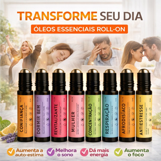 Blend Óleo Essencial Roll On Terapêutico Pronto para Uso Aromaterapia Tropfen- 10 mL em Oferta na Shopee
