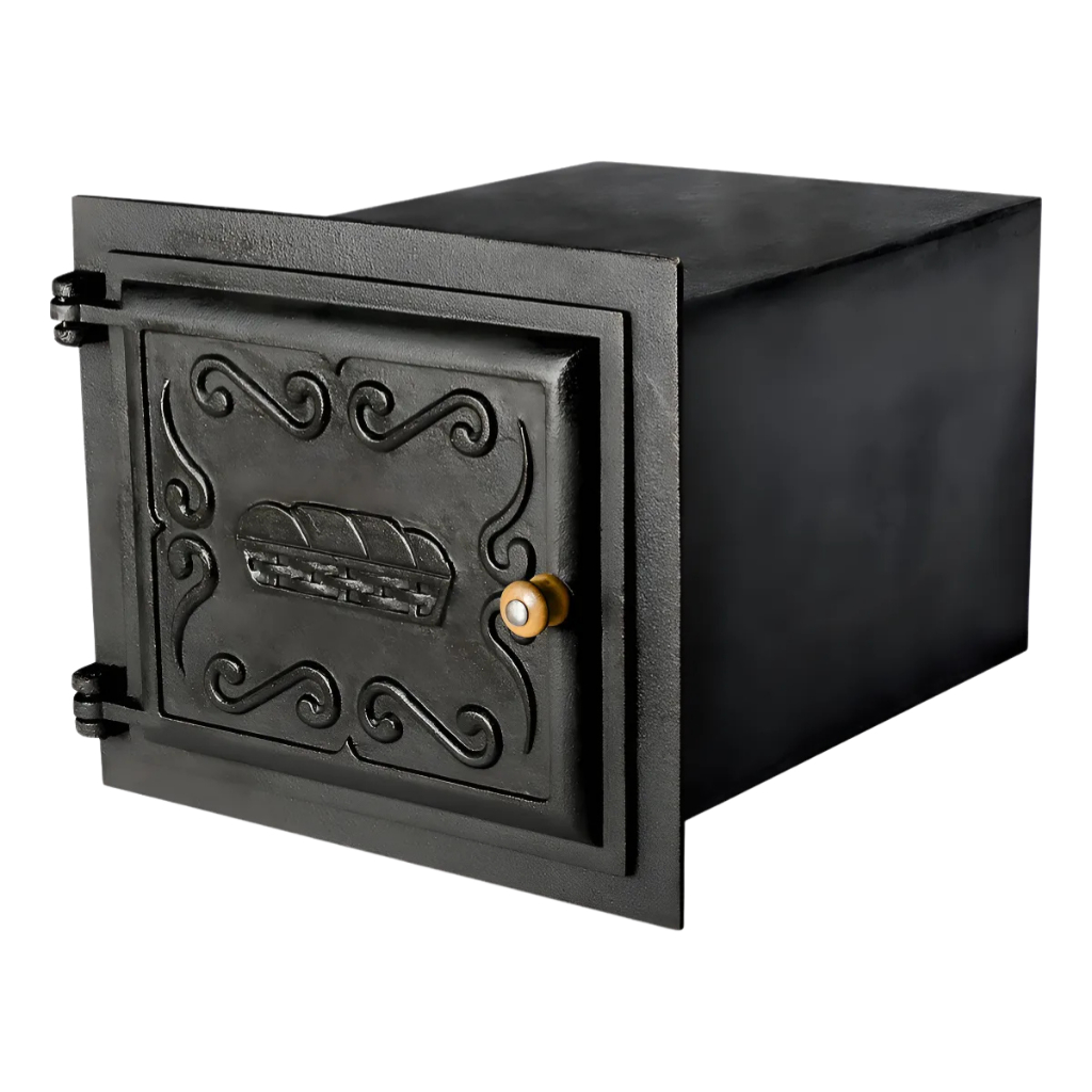 Forno De Ferro Fundido E Aço Carbono Para Fogão A Lenha Tamanho Pequeno 48x35x28