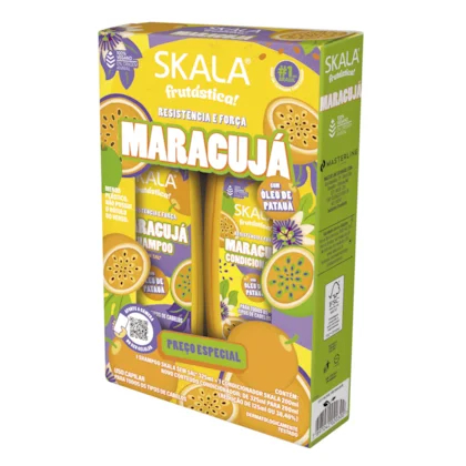 Kit Skala Maracujá  e Óleo de Patuá Shampoo 350 Ml e Condicionador 250ml