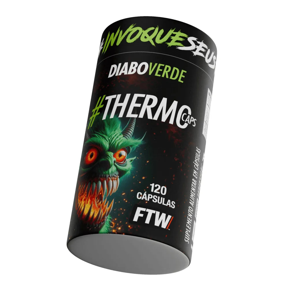 FTW Thermo Caps Pote 120 Cáps Termogênico Com Cafeína - DIABO VERDE em Oferta na Shopee