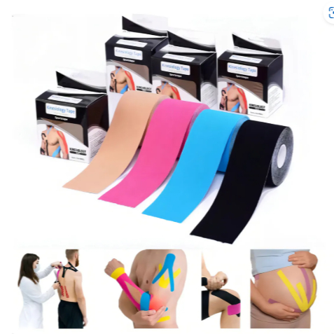 BANDAGEM ELASTICA 5CMx5M- FITA KINESIO TAPE FISIOTERAPIA ORTOPEDIA