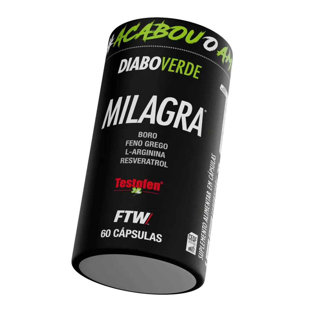 Diabo verde #Milagra 60 cáps Vasodilatador, Estimulante Testosterona - FTW em Oferta na Shopee