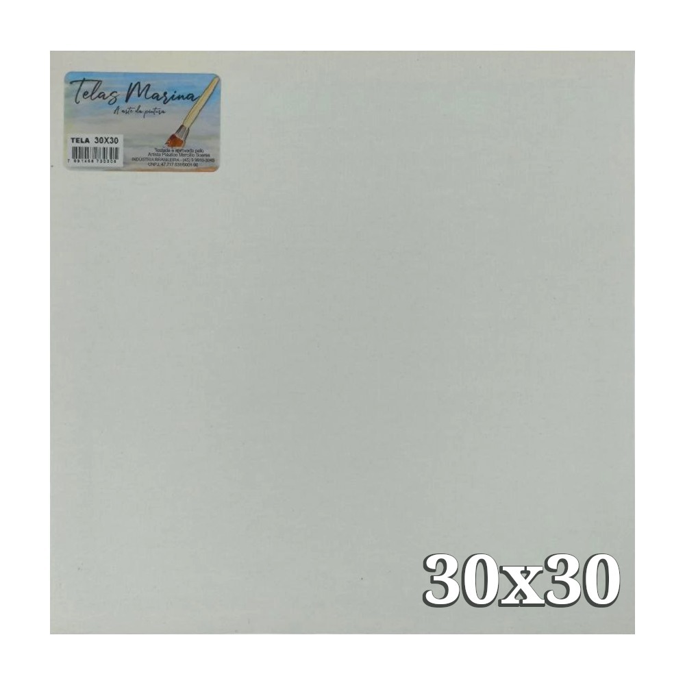 Telas de Pintura 30x30 (2, 5 ou 10 Und.) Algodão Ótima Qualidade Guache Óleo Acrílica Artesanato Escolar em Oferta na Shopee