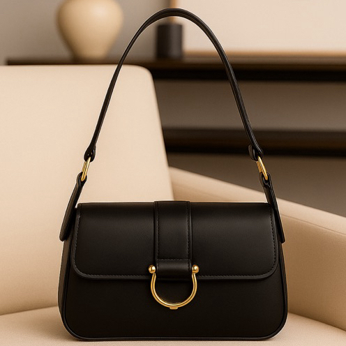 Bolsa Feminina Média De Ombro Estilosa Elegante Detalhe Fivela Várias Cores em Oferta na Shopee