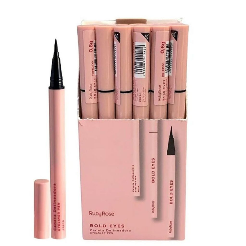 Box C/24 Caneta Delineadora Bold Eyes Hbe2100 Rubyrose
