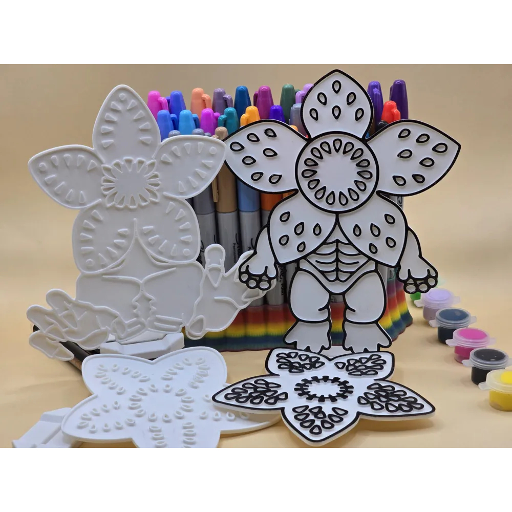Demogorgon para Colorir Artesanato Criativo Faça Você Mesmo