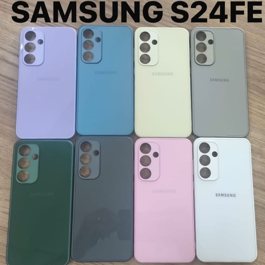 CAPA CASE CAPINHA PREMIUM P/SANSUNG S24FE INTERIOR AVELUDADO  AG-GLASS PHONE CASE ELEGANTE MODA em Oferta na Shopee