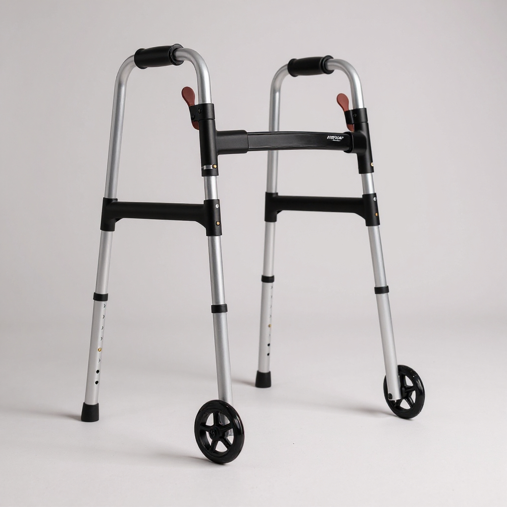 Andador Desmontável Mercur - Leve e Resistente, Dobrável e Compacto, Ajuste de Altura