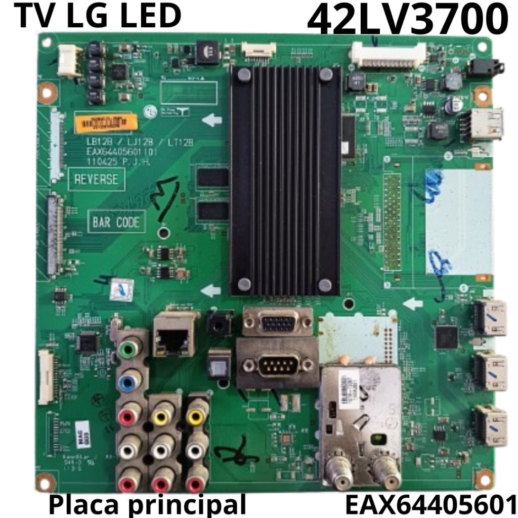 2912 Placa Principal para tv LED LG Modelo: 42LV3700