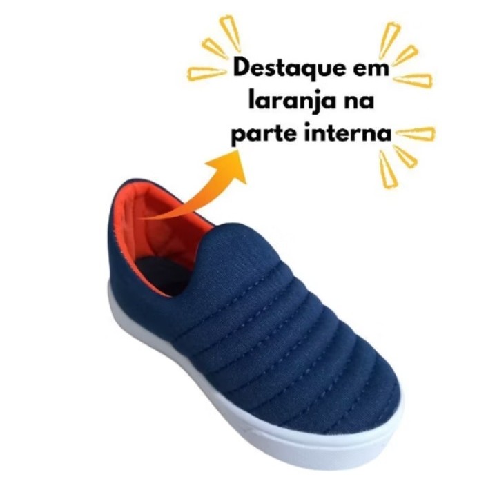 Tênis Meia Calce Fácil Casual Masculino Confortável Sem Cadarço Menino Escolar Caminhada