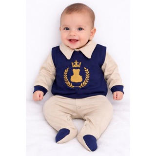 Saída Maternidade Menino 04 Peças Elegance Colete Roupas de Bebê em Oferta na Shopee